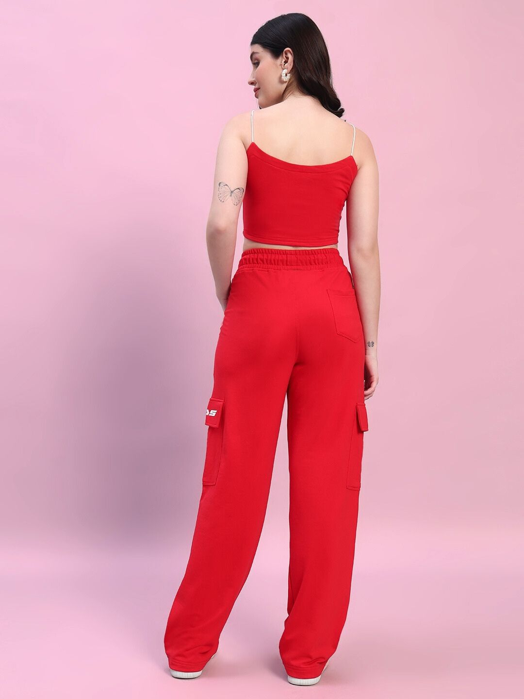 WOMEN'S ROSELLA CO-ORD SET (RED)