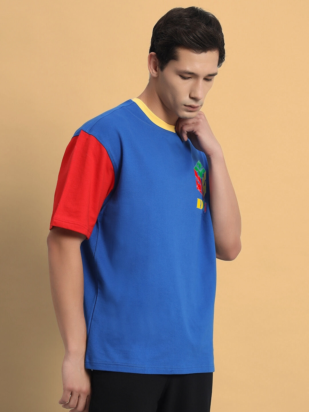 Finley Color Blocked Oversized T-Shirt (Multi)