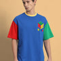 Finley Color Blocked Oversized T-Shirt (Multi)