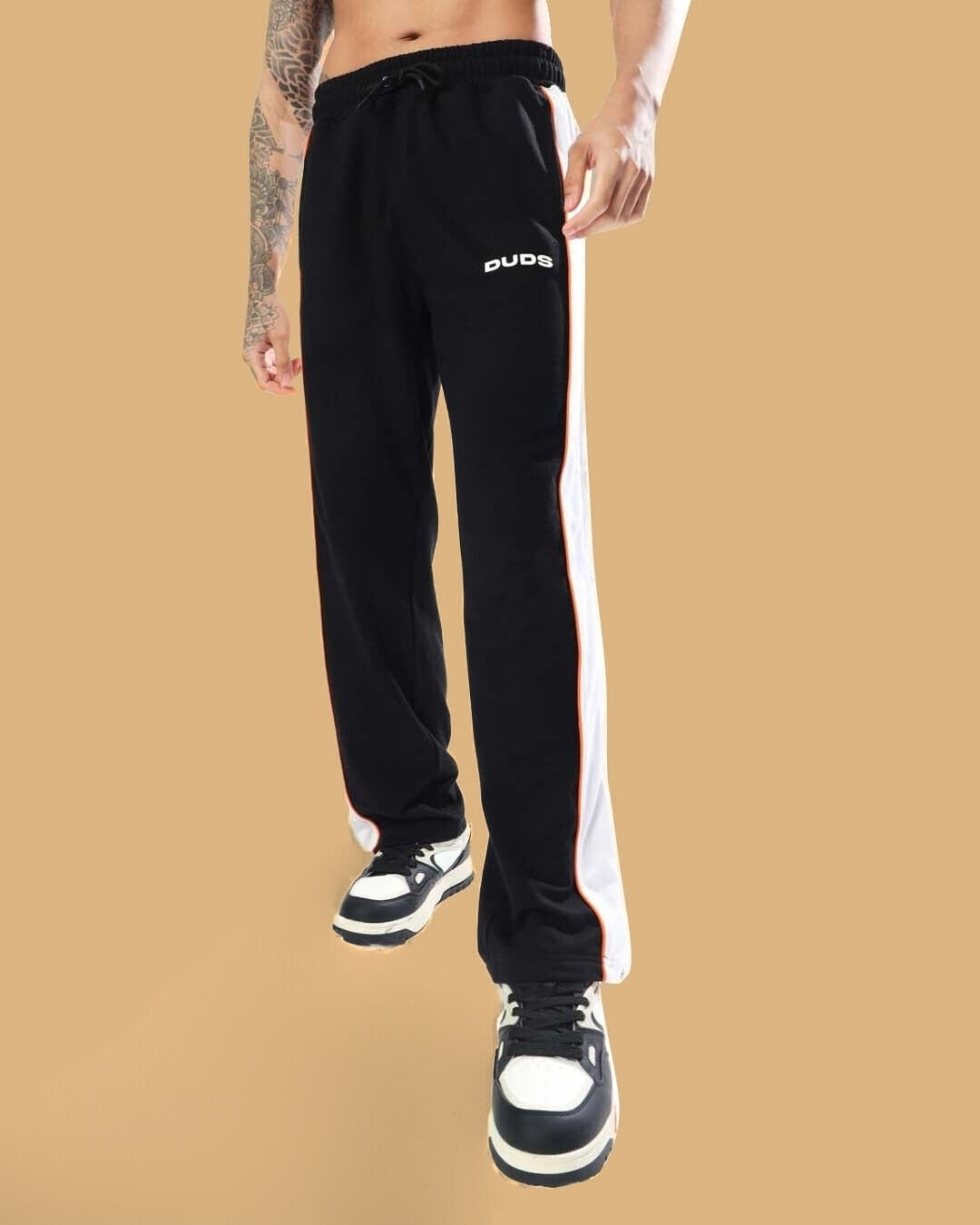 TRIUMPH MULTI ZIPPER JOGGERS (BLACK ORANGE)