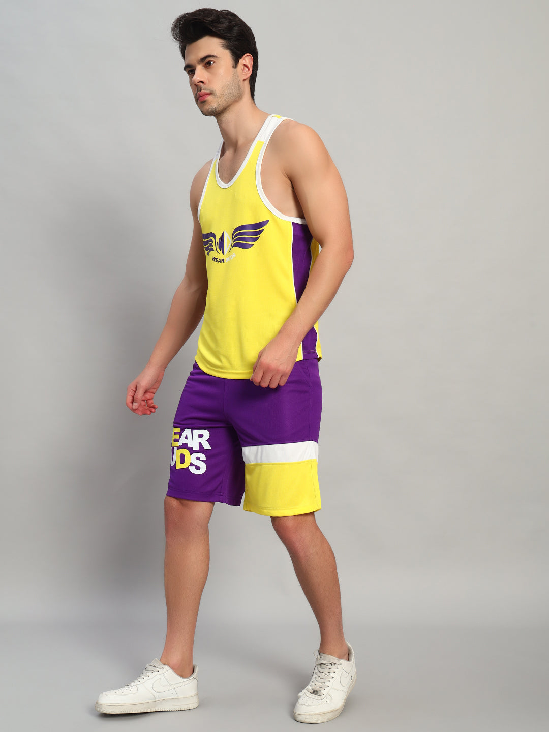 ZENITH GYM CO-ORD SET (YELLOW-PURPLE)