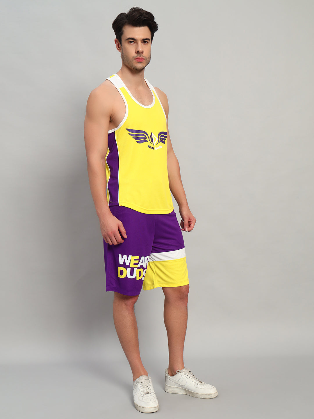 ZENITH GYM CO-ORD SET (YELLOW-PURPLE)