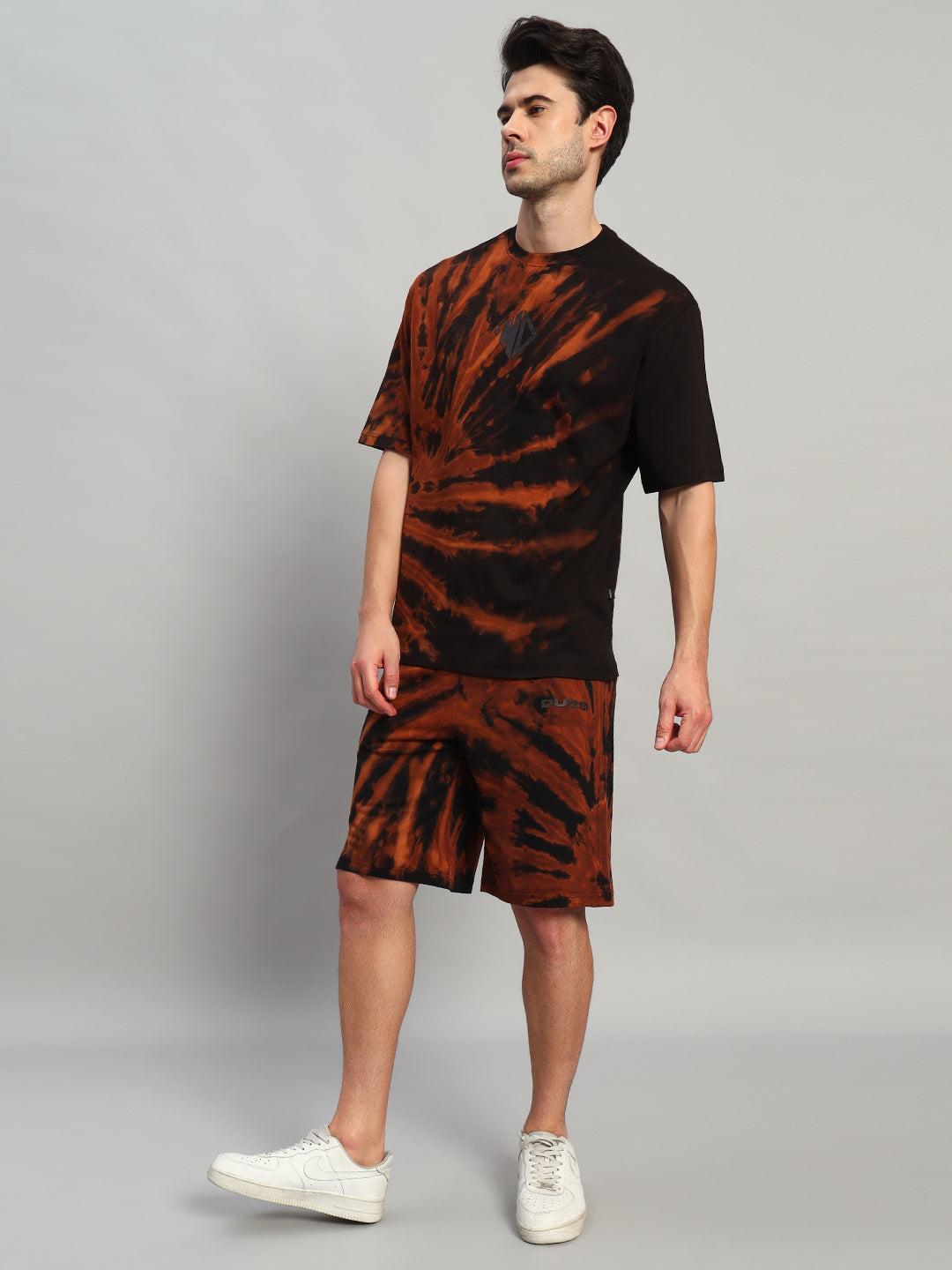 HUSTLER TIE-DYE CO-ORD SET (BLACK)