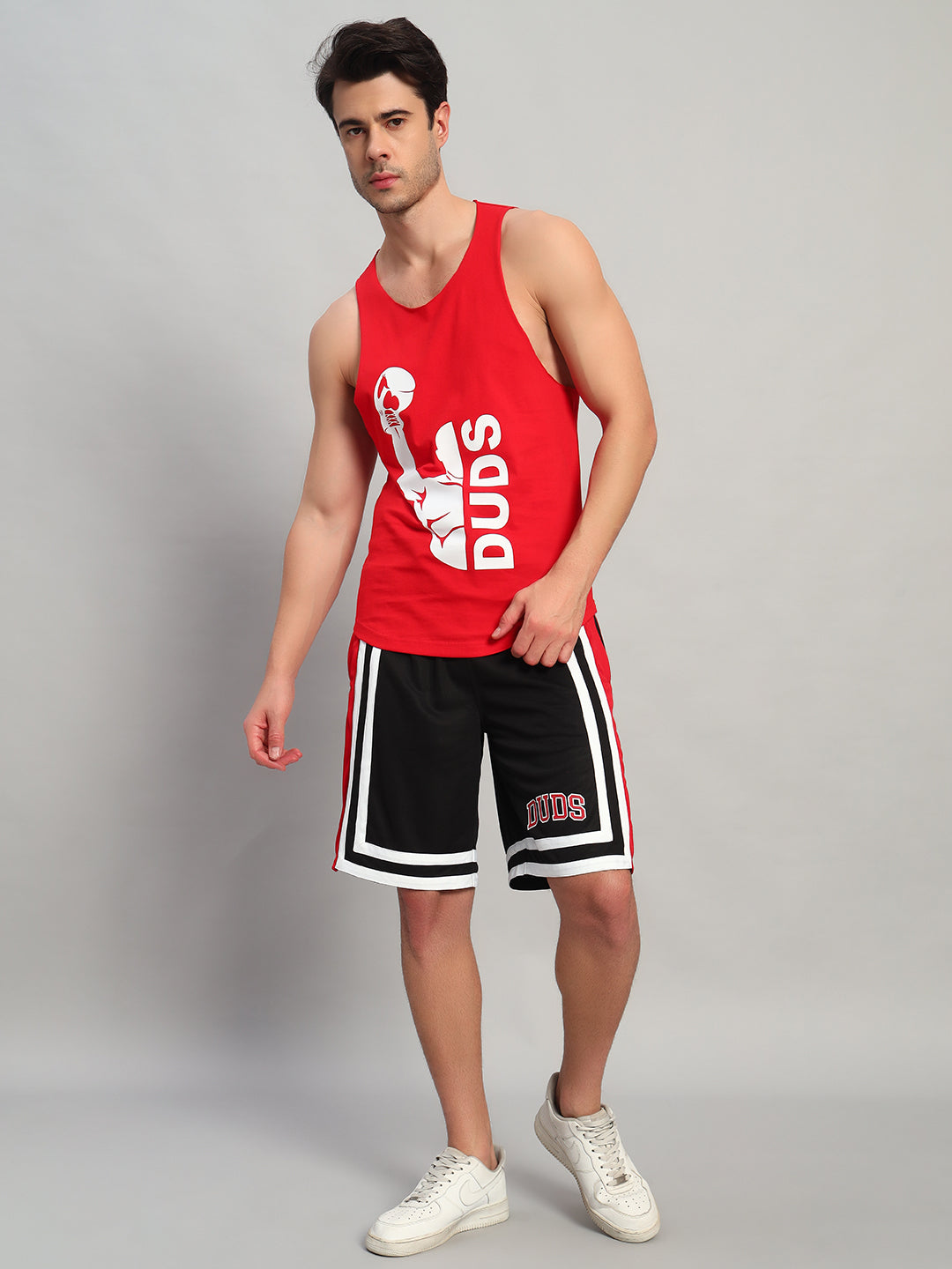 MAX GYM CO-ORD SET (RED-BLACK)