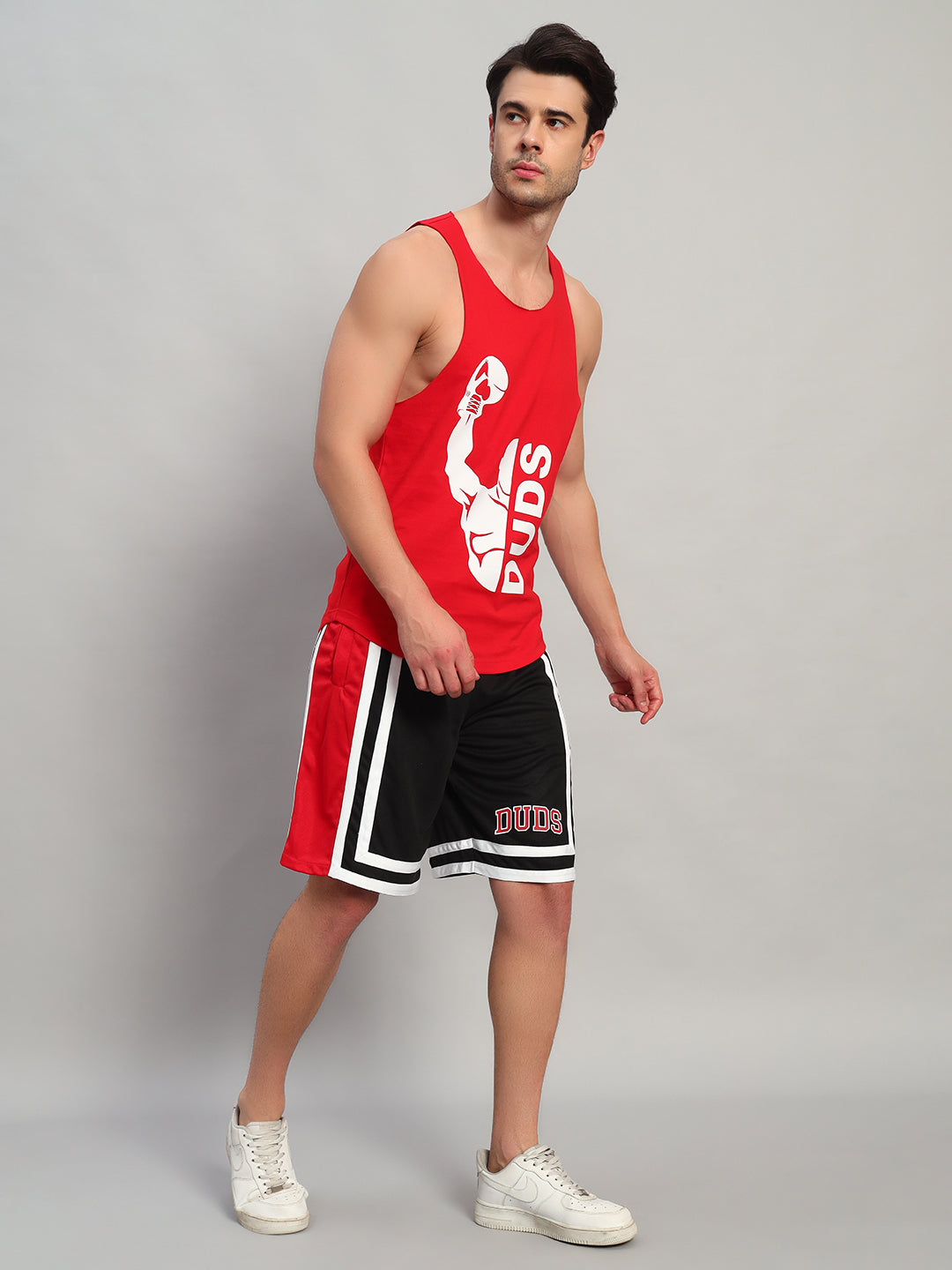 MAX GYM CO-ORD SET (RED-BLACK)