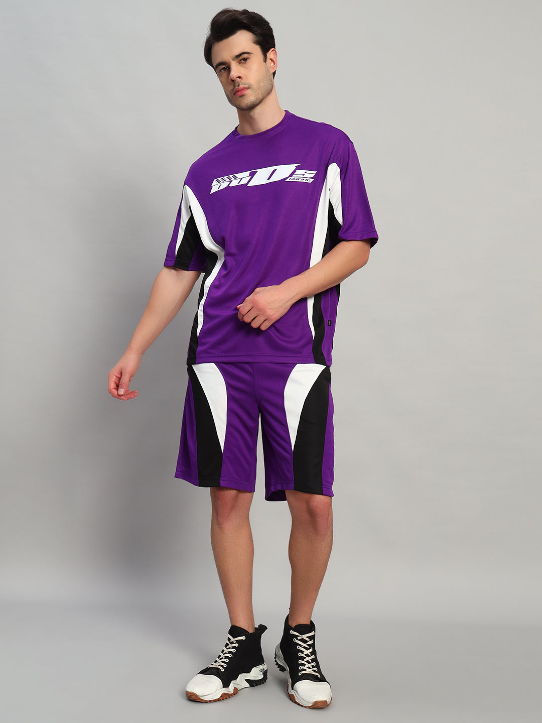 Fifa Colorblock  Co-Ord Set (Purple)