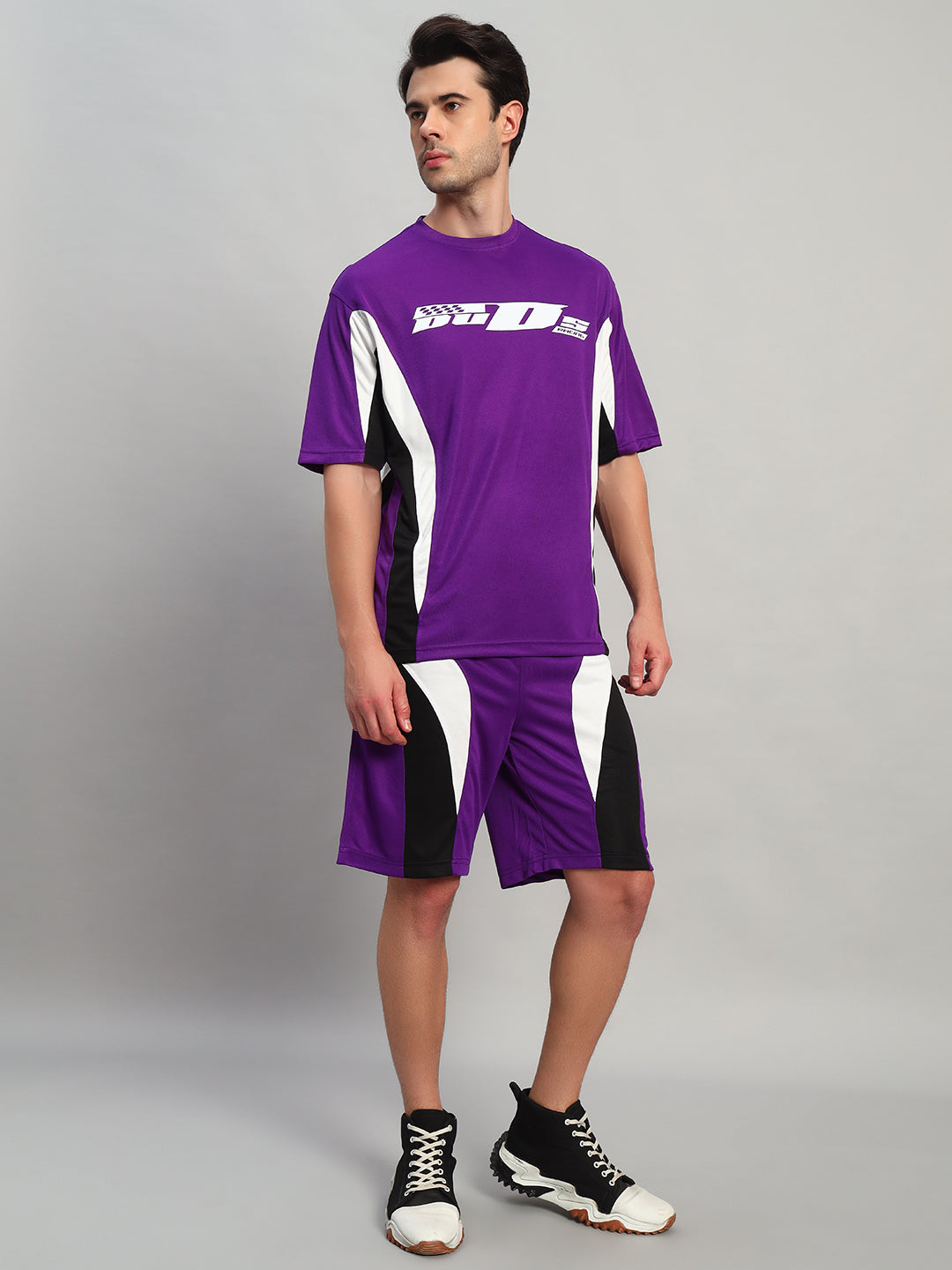 Fifa Colorblock  Co-Ord Set (Purple)