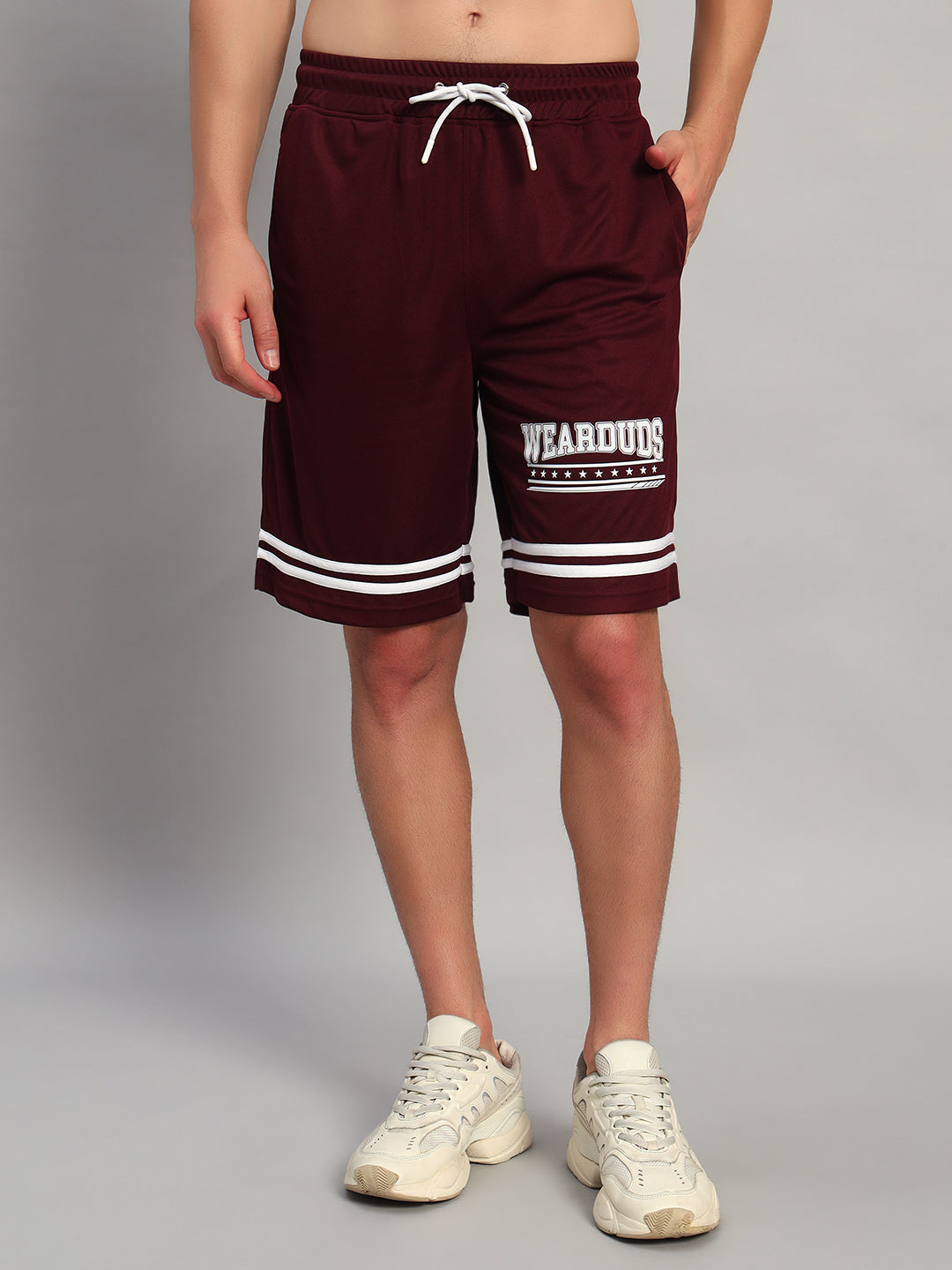 Groovy Regular Fit Shorts (Wine)