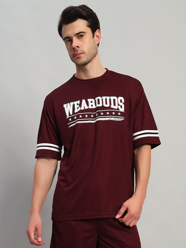 Groovy Over-Sized T-Shirt (Wine)