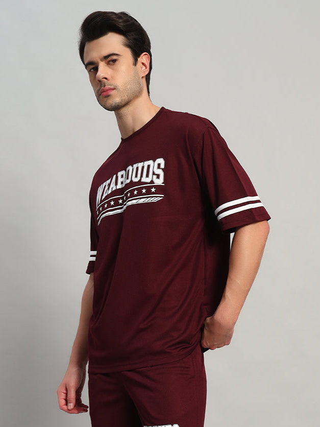 Groovy Over-Sized T-Shirt (Wine)