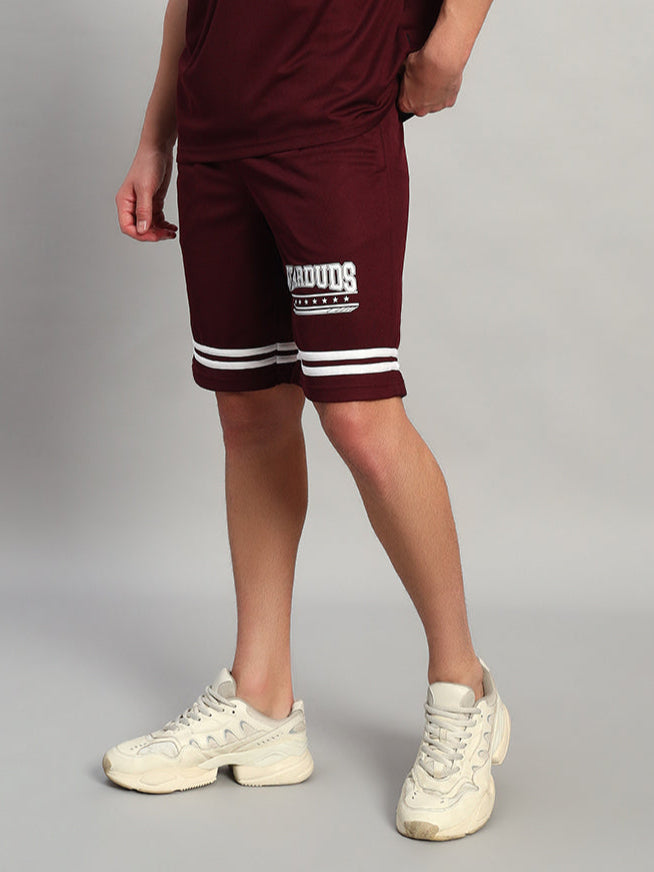 Groovy Regular Fit Shorts (Wine)