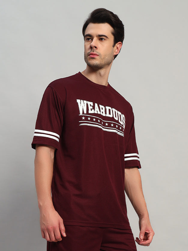 Groovy Over-Sized T-Shirt (Wine)