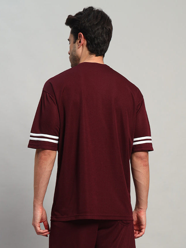 Groovy Over-Sized T-Shirt (Wine)