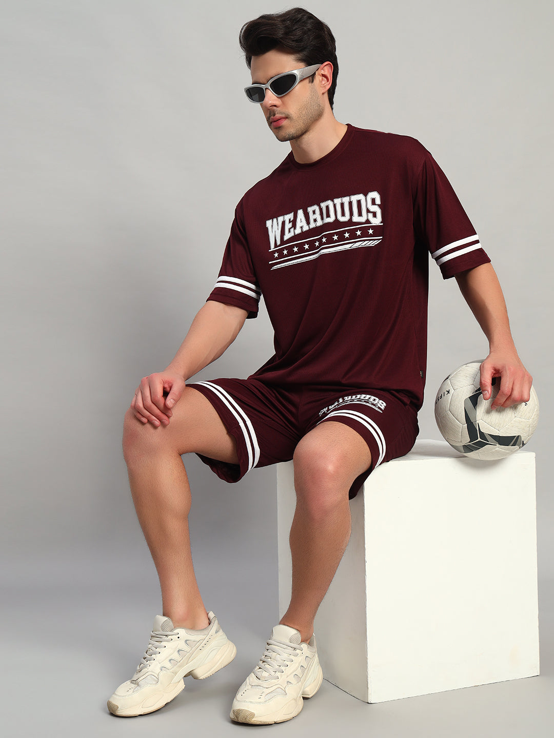 Groovy Regular Fit Shorts (Wine)