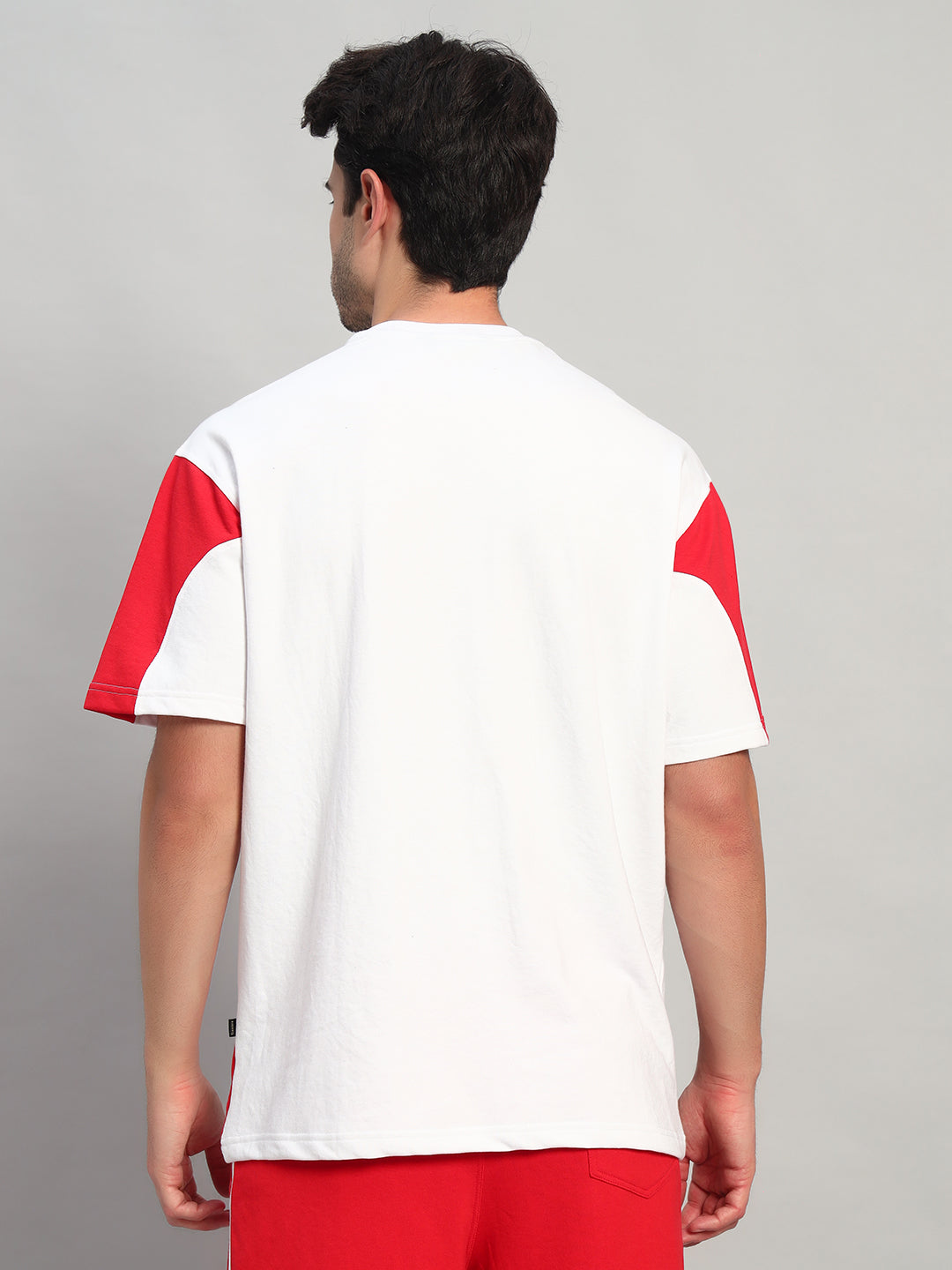 Candor Over-Sized T-Shirt (White Red)