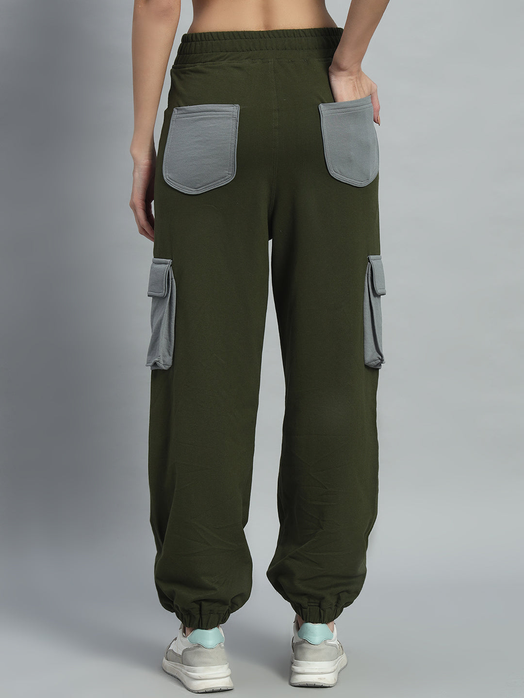 WOMEN'S DANIEL CO-ORD SET (OLIVE-GREY)