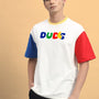 Adonis Color Blocked Oversized T-Shirt (OFF White)