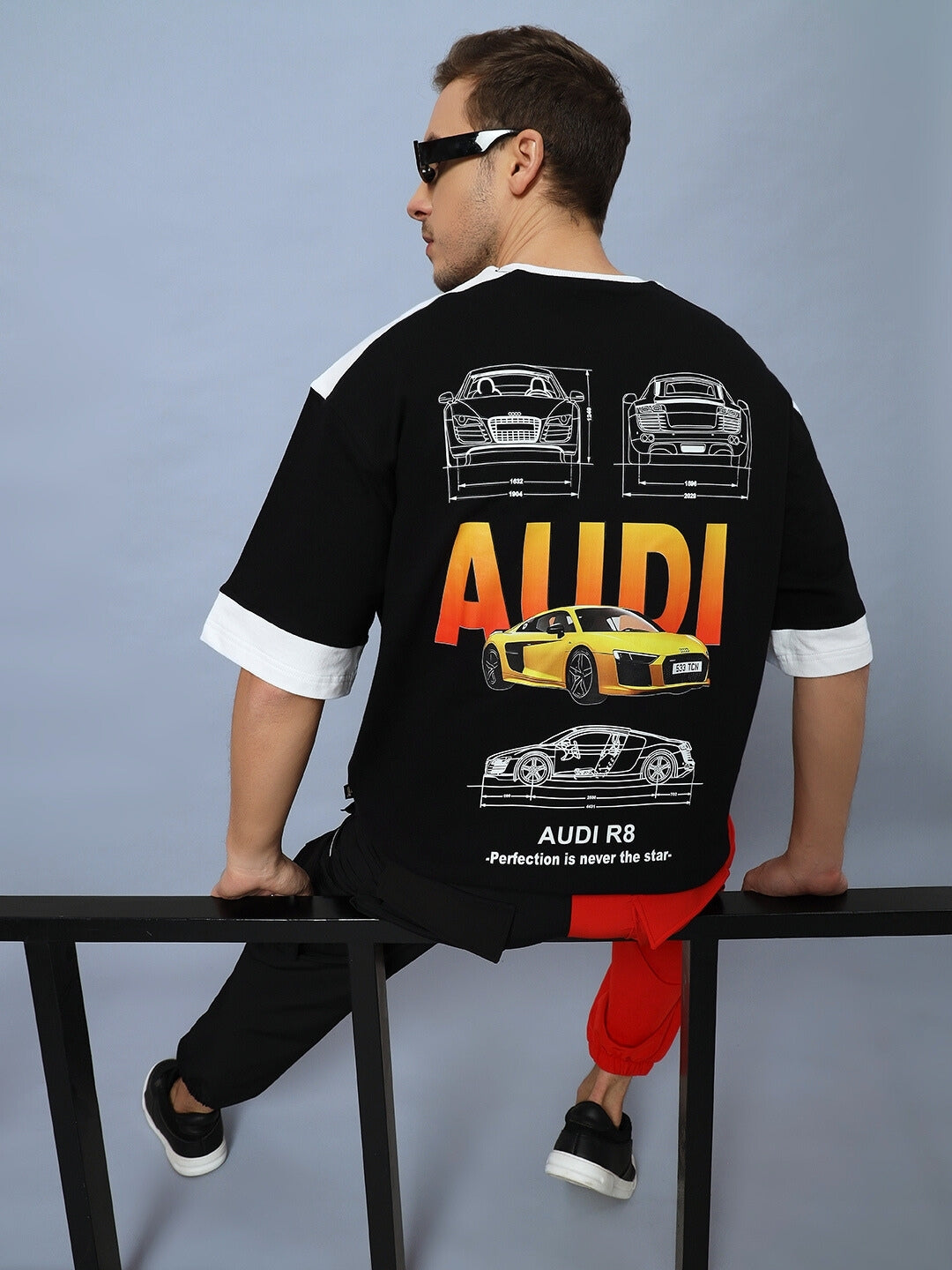 Audi R8 Oversized T Shirt Black