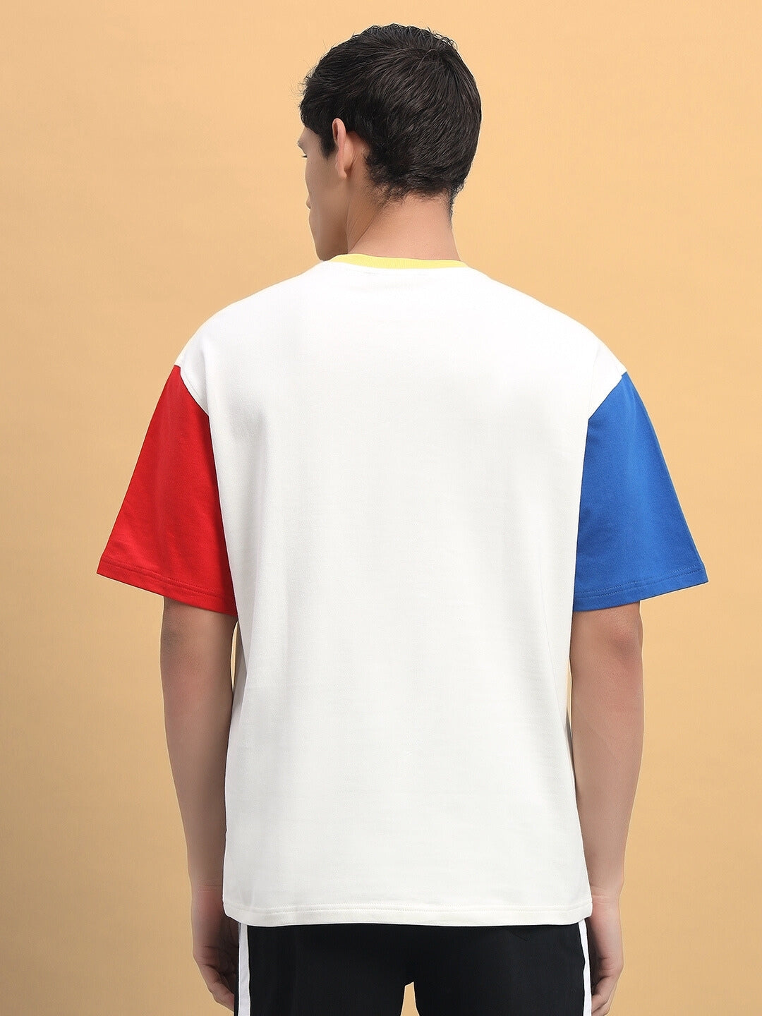 Adonis Color Blocked Oversized T-Shirt (OFF White)