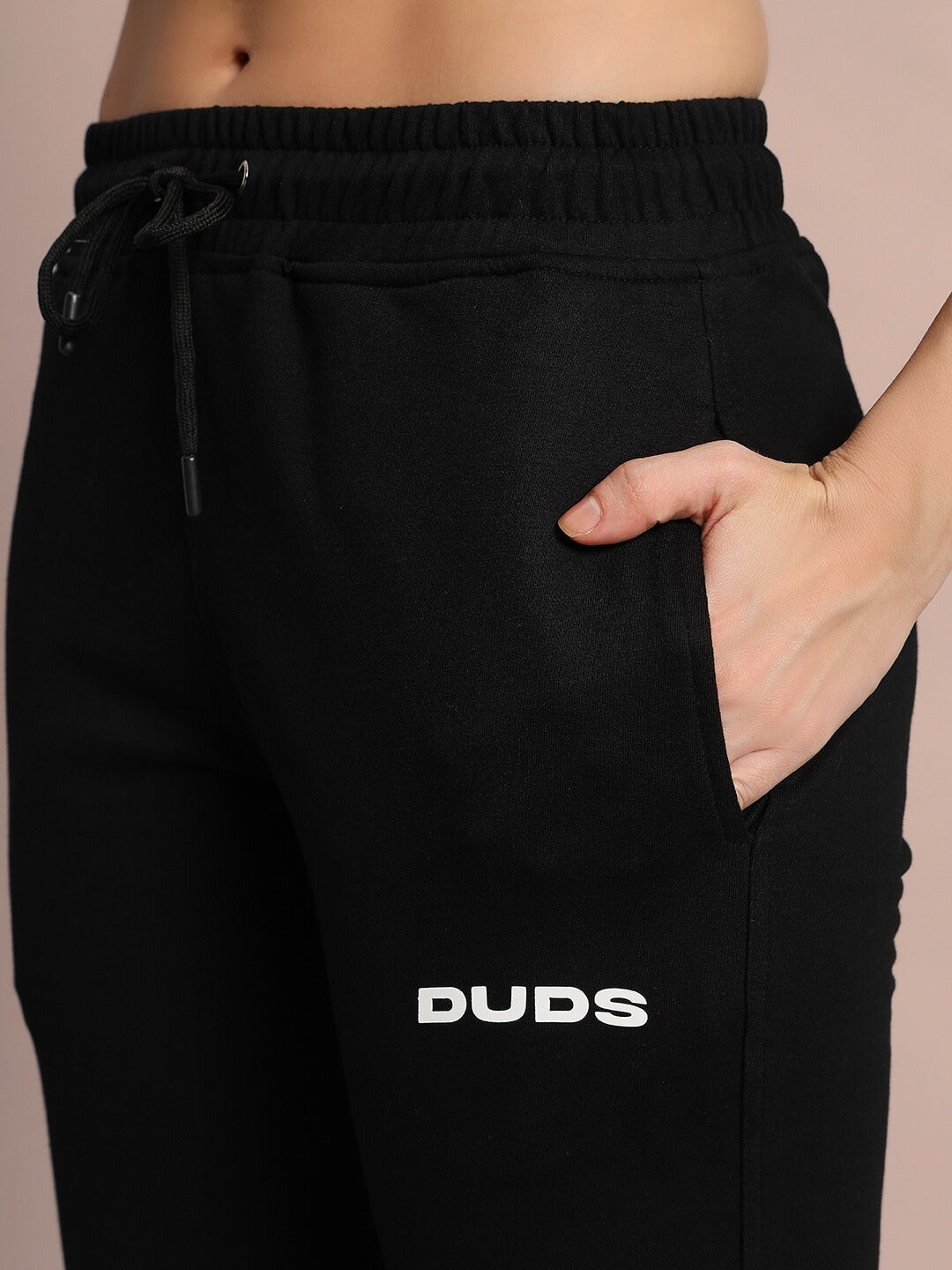 WOMEN'S EDDIE CONTRAST JOGGERS (BLACK)