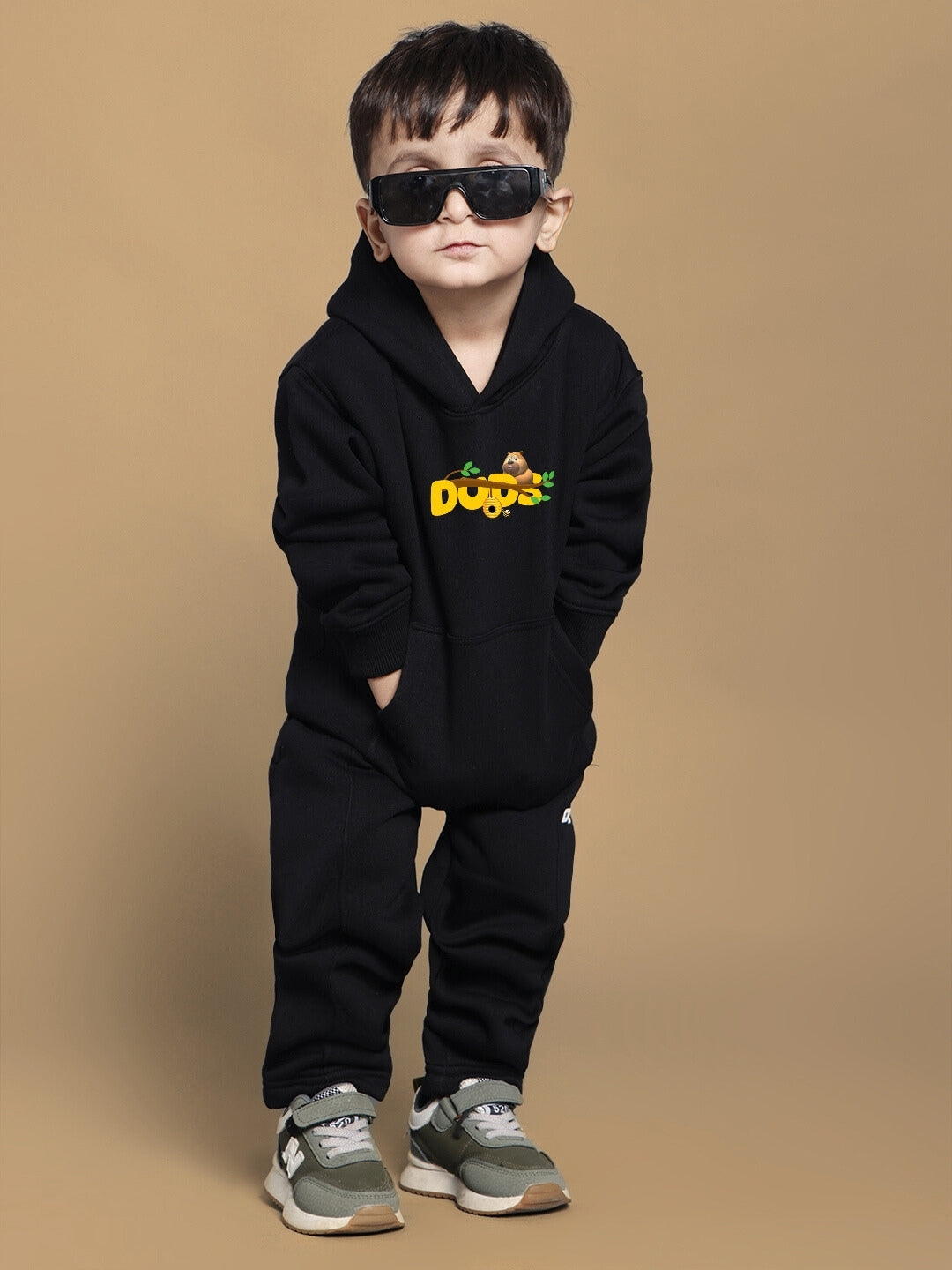 BABLU DABLU HOODIE FOR BOYS & GIRLS (BLACK)