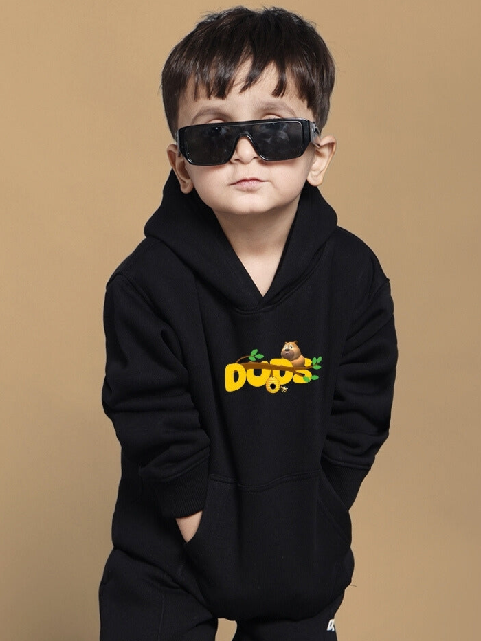 BABLU DABLU HOODIE FOR BOYS & GIRLS (BLACK)