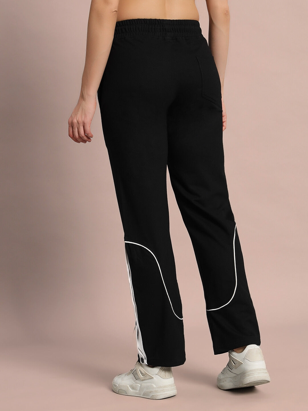 WOMEN'S EDDIE CONTRAST JOGGERS (BLACK)