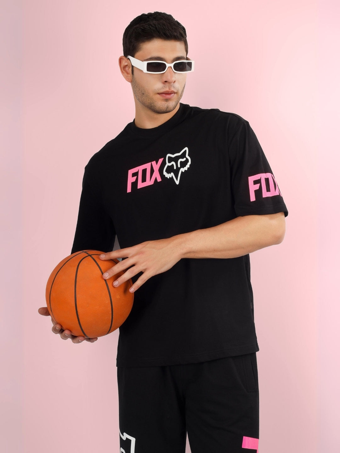 Fox Over-Sized T-Shirt (Black)