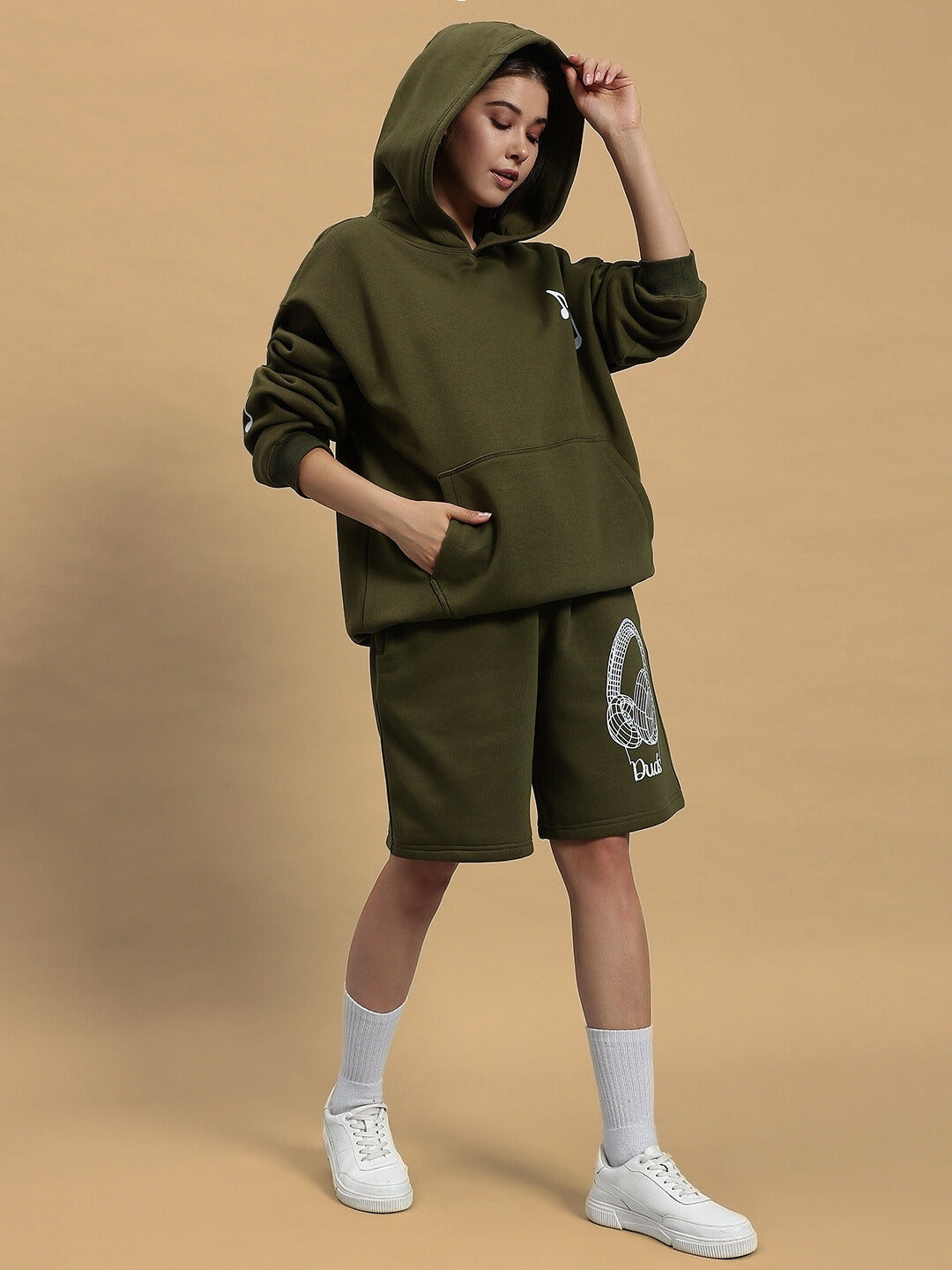 Women's Opera Fleece Co-Ord (Olive Green)