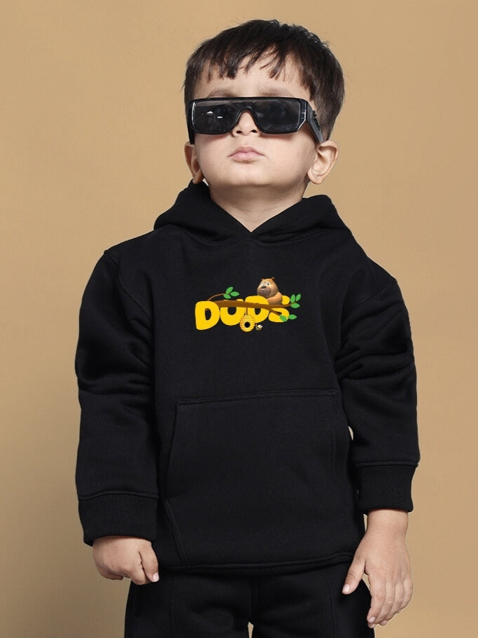 BABLU DABLU HOODIE FOR BOYS & GIRLS (BLACK)