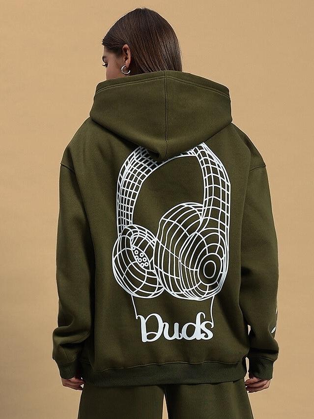 Women's Opera Fleece Hoodie (Olive Green)