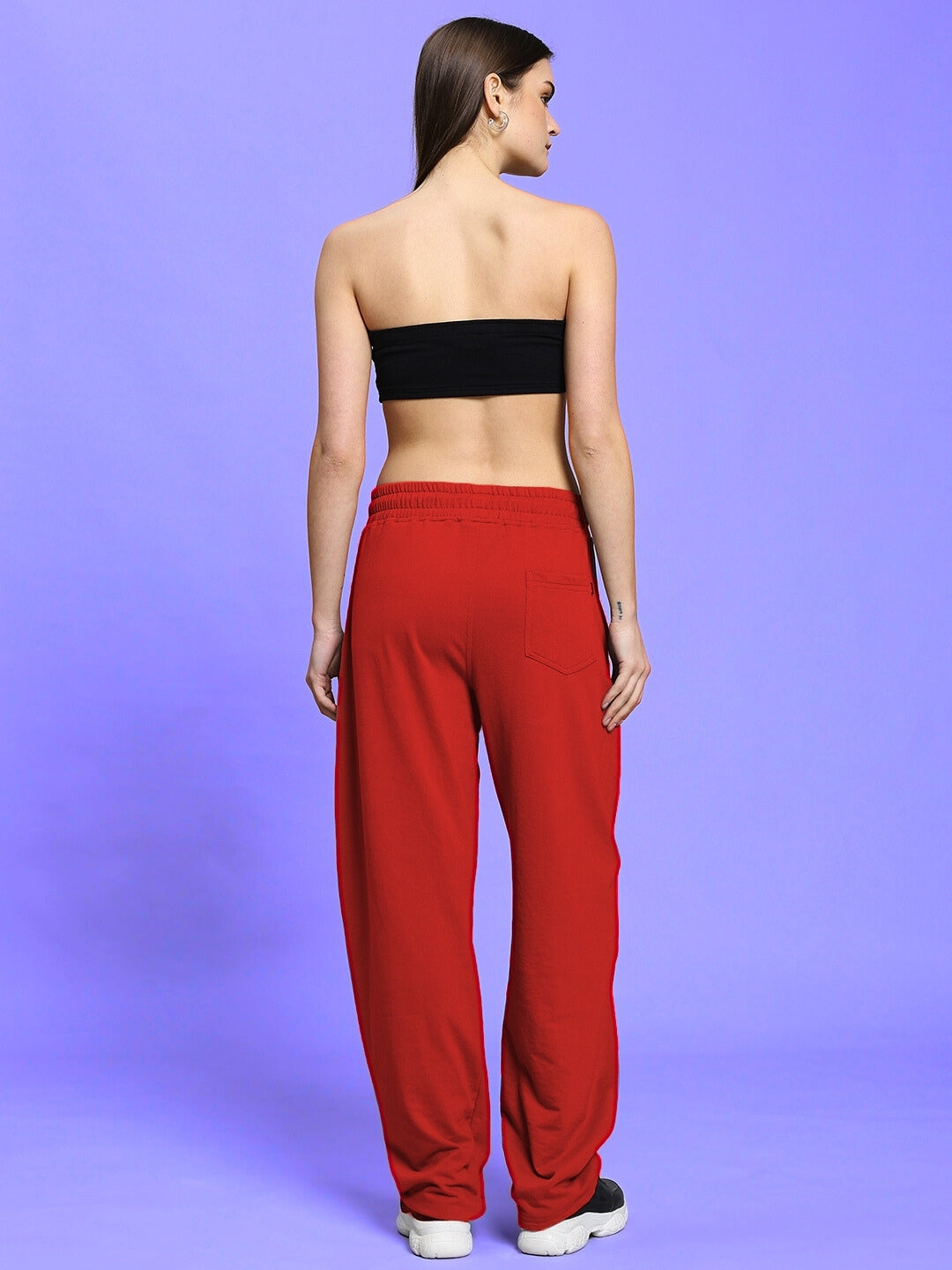 WOMEN'S LIA CO-ORD SET (BLACK-RED)