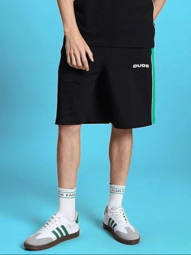 METEORIC REGULAR FIT SHORTS (BLACK)