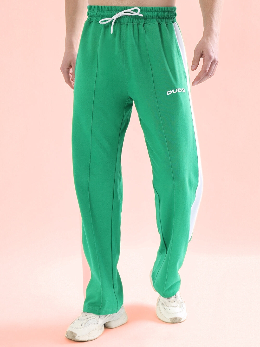 SIDE SEAM PLATED JOGGERS (GREEN)