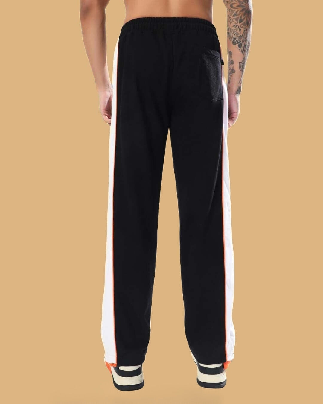 TRIUMPH MULTI ZIPPER JOGGERS (BLACK ORANGE)