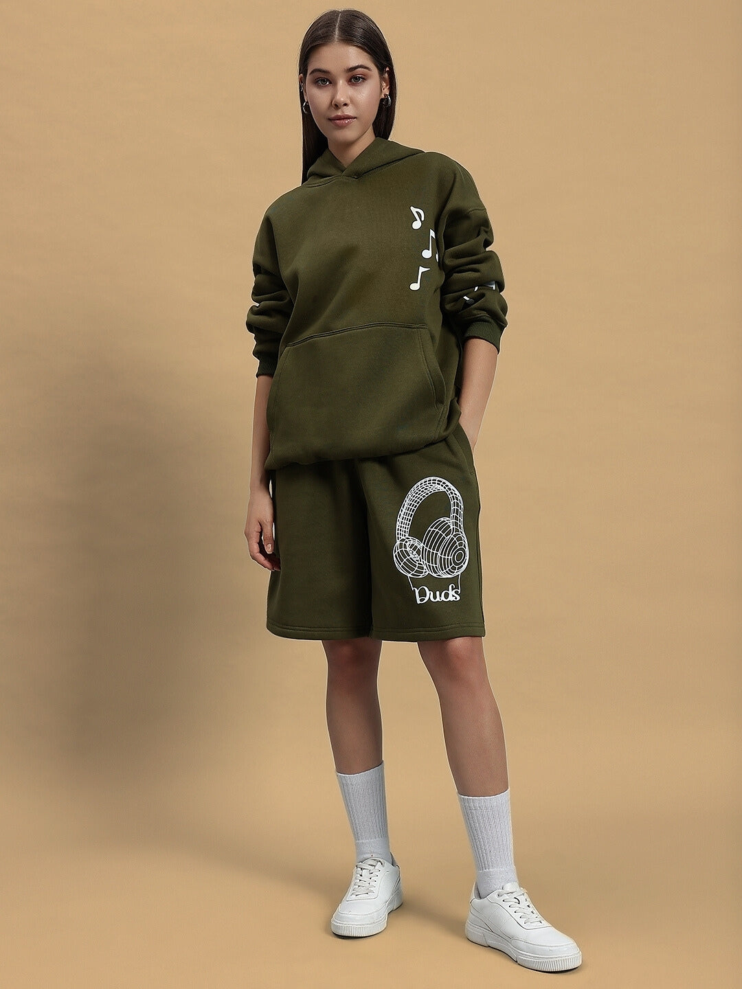 Women's Opera Fleece Co-Ord (Olive Green)