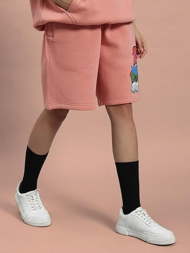 Women's Deliberate Fleece Shorts (Peach)