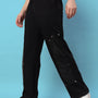 RACCOON LEATHER PATCH JOGGERS (BLACK)