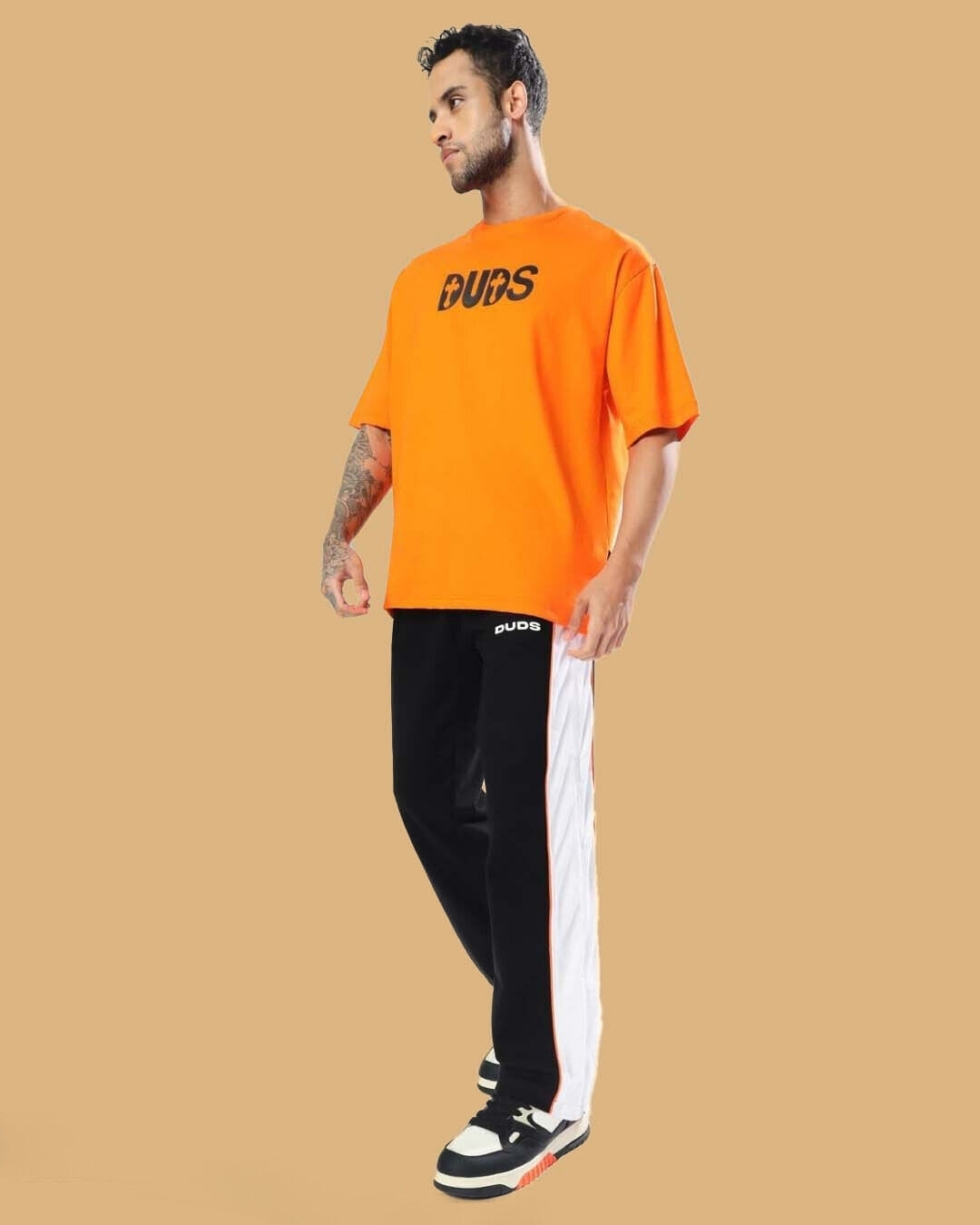 TRIUMPH MULTI ZIPPER JOGGERS (BLACK ORANGE)