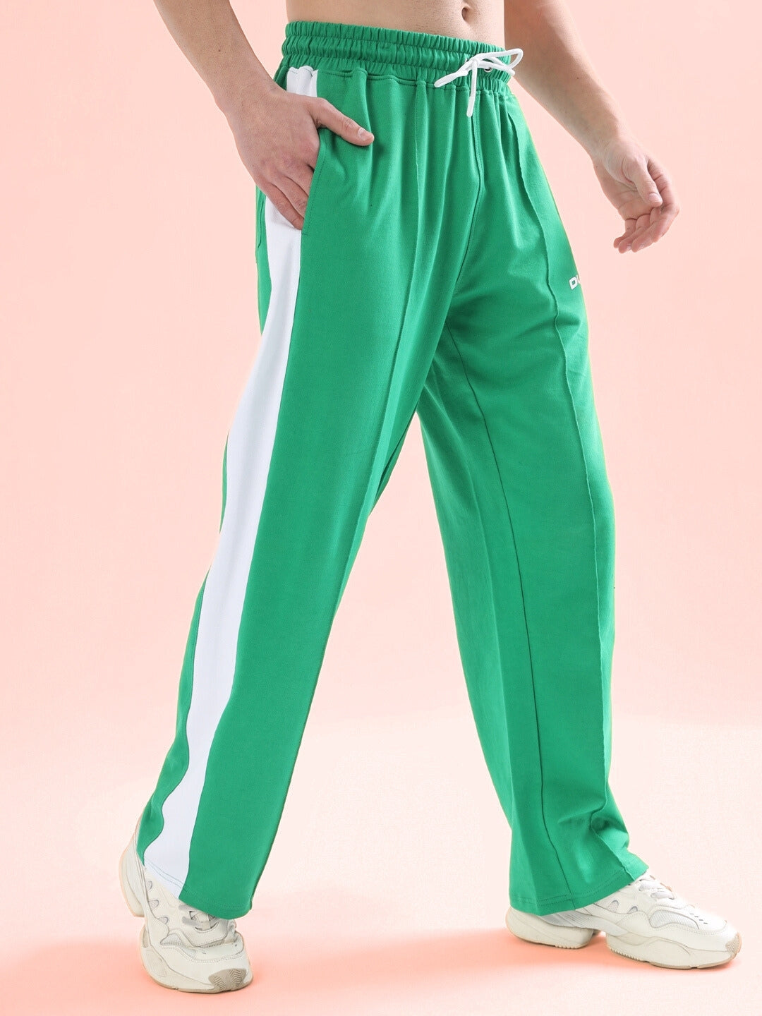 SIDE SEAM PLATED JOGGERS (GREEN)