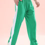 SIDE SEAM PLATED JOGGERS (GREEN)