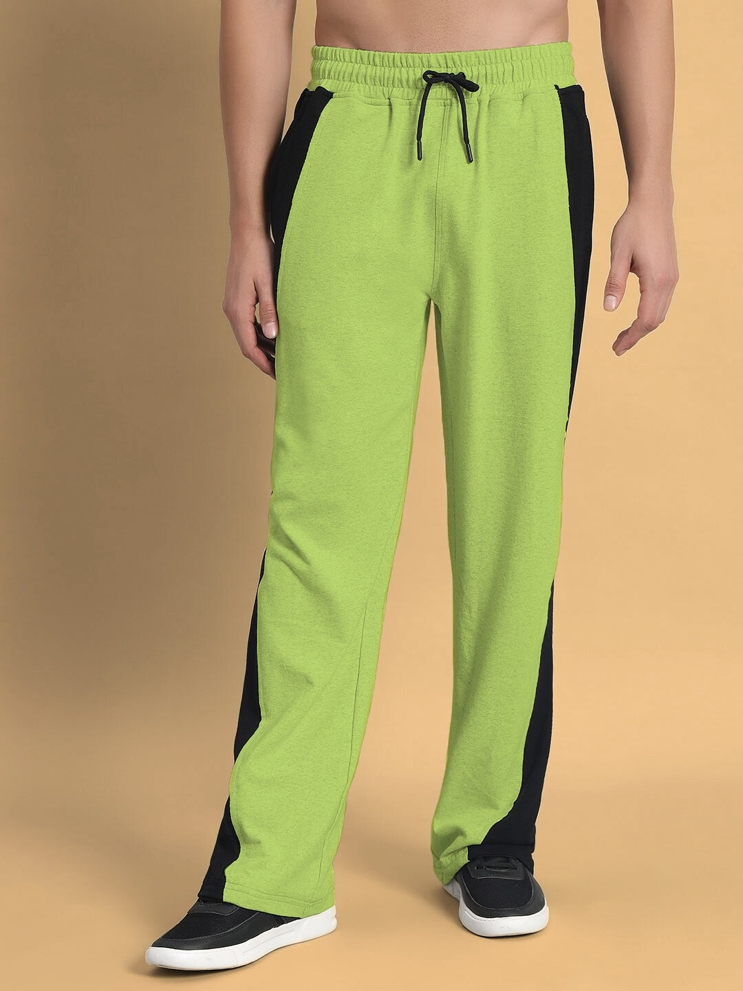 REVIVE SIDE CONTRAST JOGGERS (NEON GREEN)