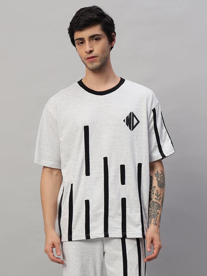 Bastille Oversized T-Shirt (Melange Grey)