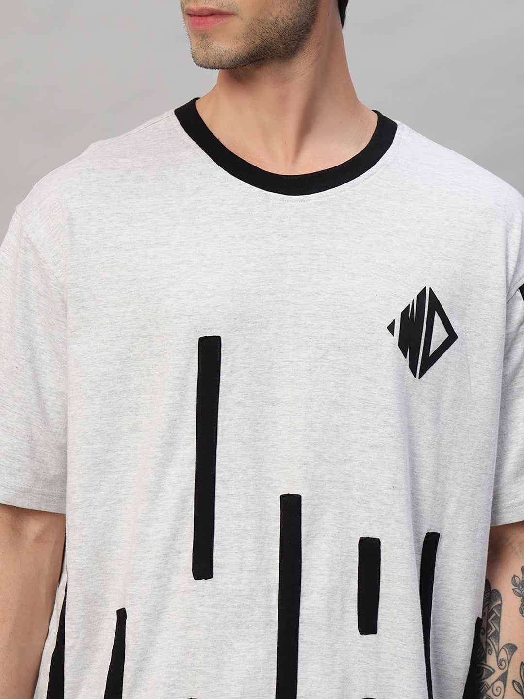 Bastille Oversized T-Shirt (Melange Grey)