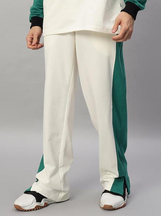 ZINGY JOGGER (OFF WHITE-TEAL)