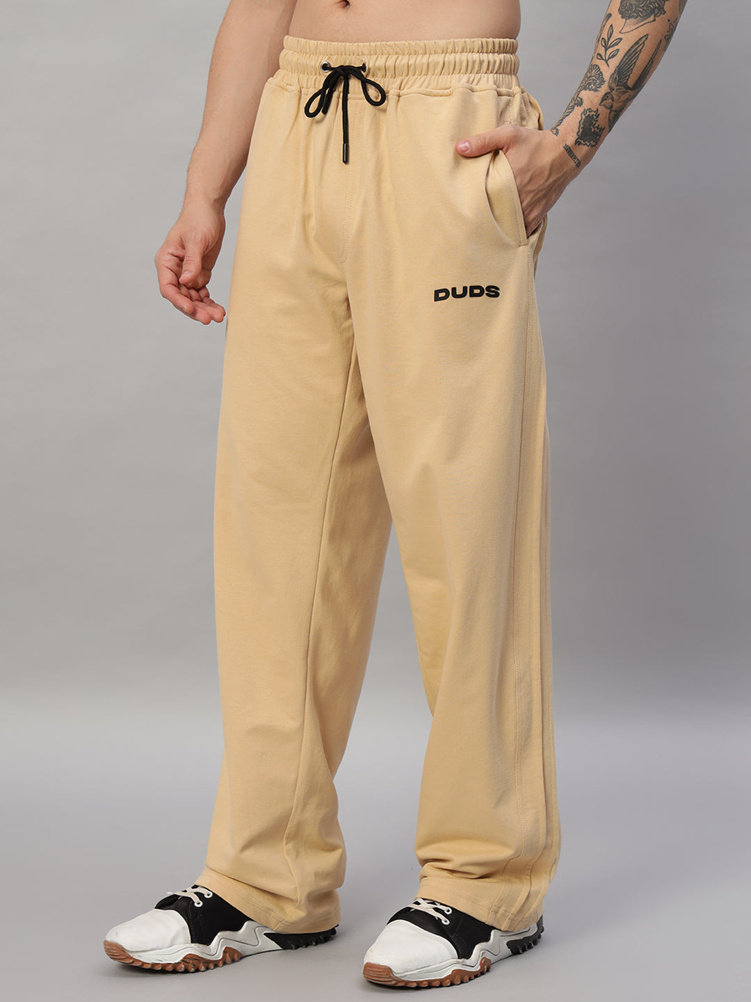 QUANTUM RELAXED-FIT JOGGERS (BEIGE)