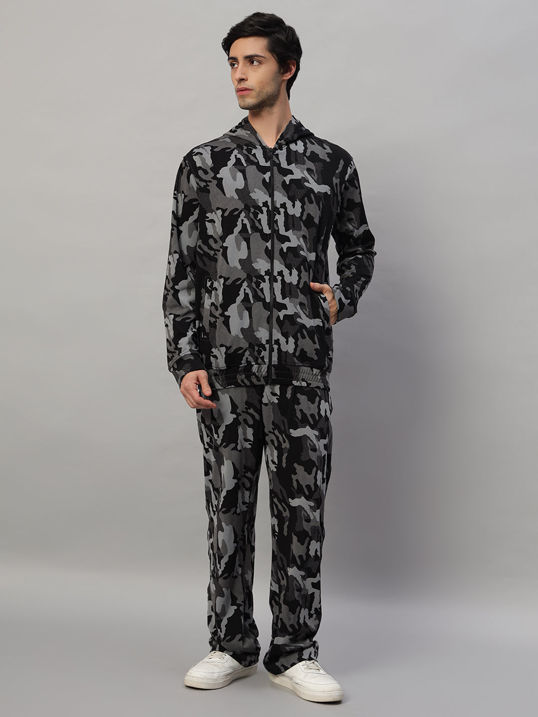 TRENCH CO-ORD SET (CAMO NAVY)