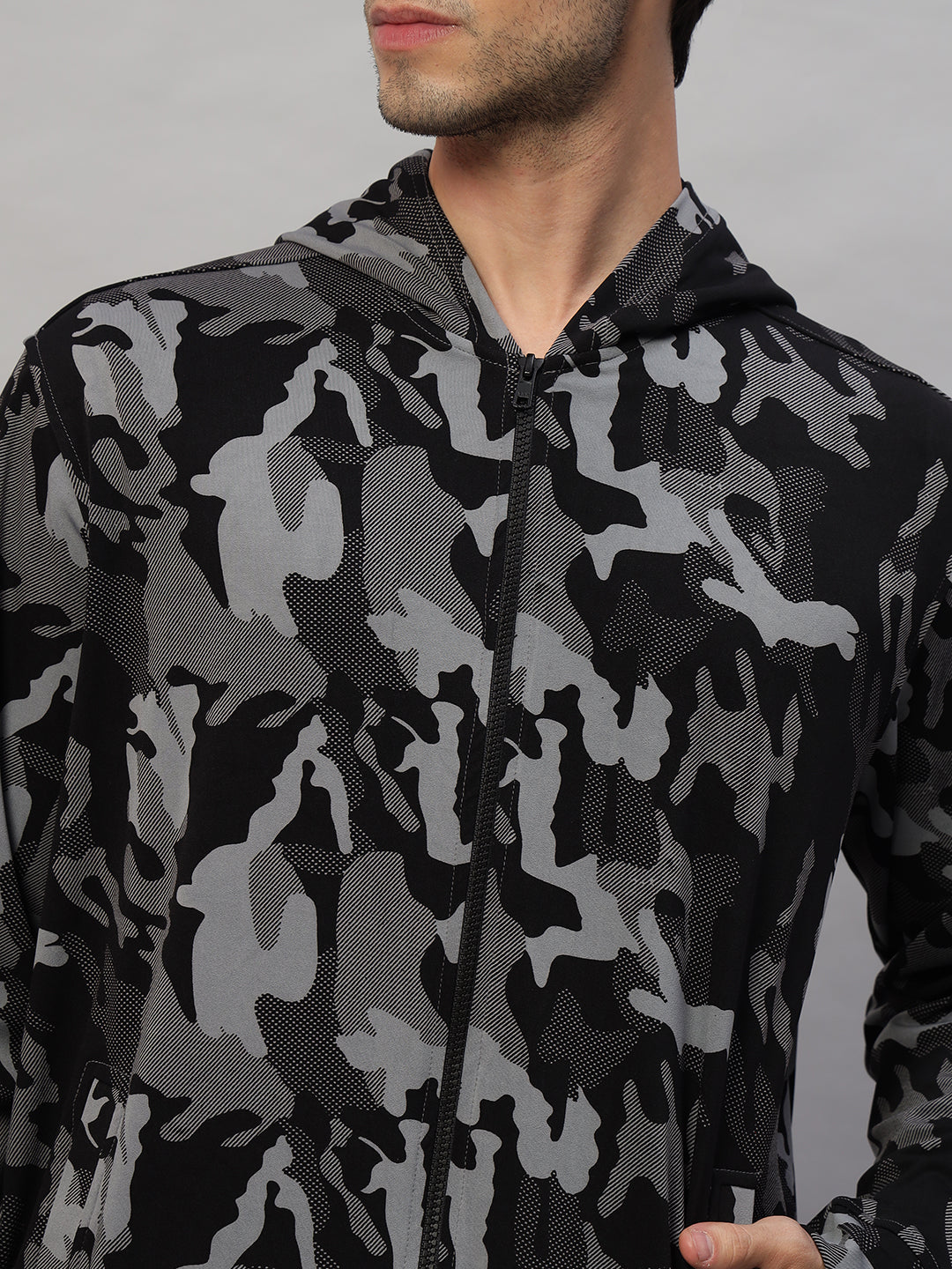 TRENCH CAMOFLAUGE JACKET (CAMO NAVY)