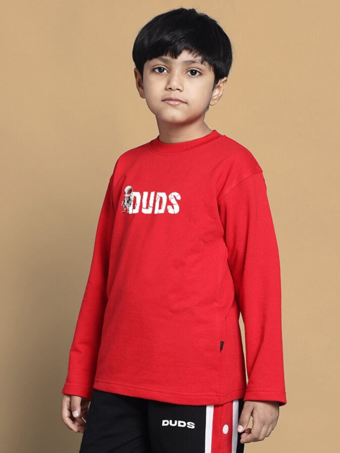 SPIDERROBO SWEATSHIRT FOR BOYS & GIRLS (RED)