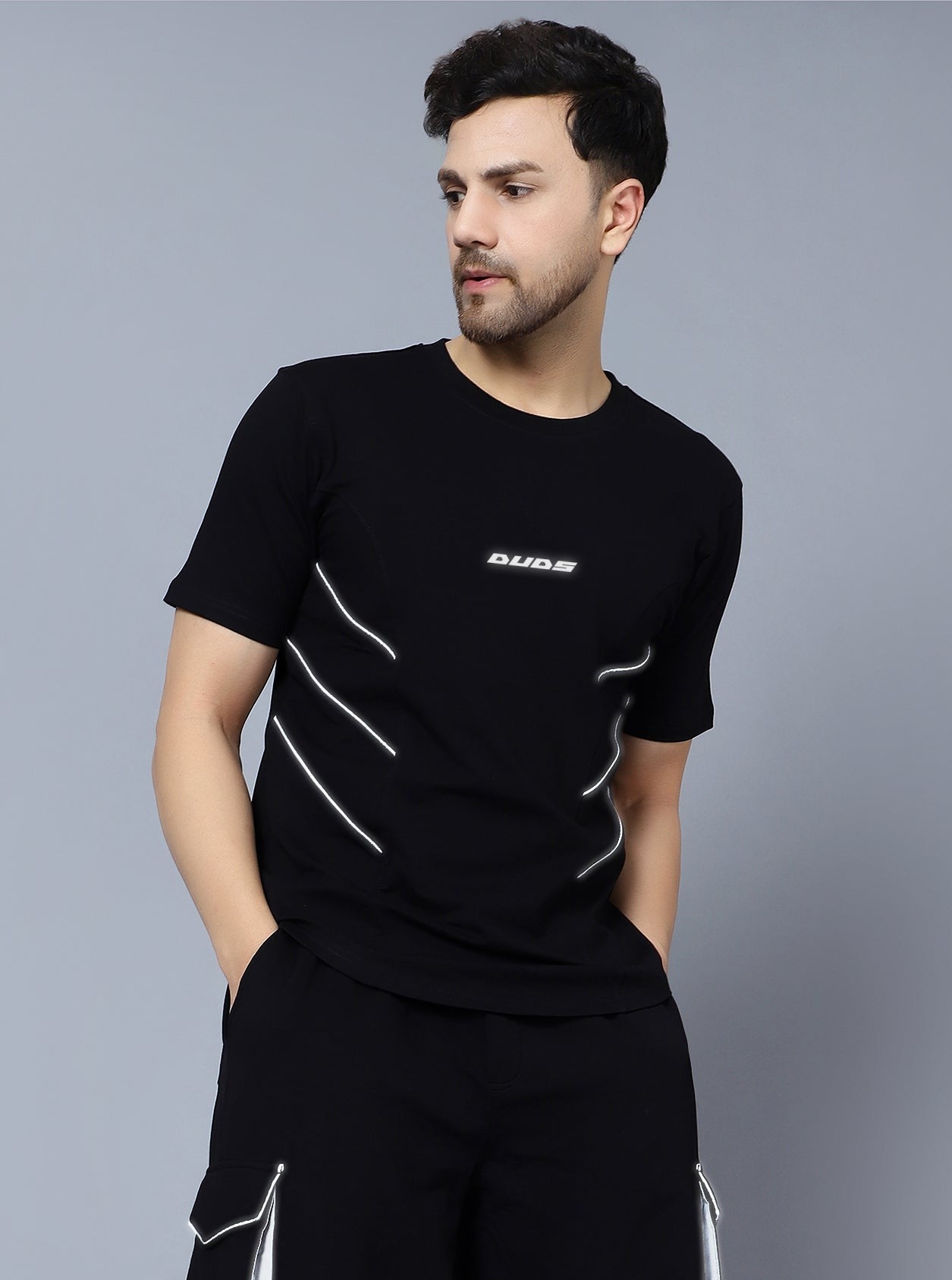 Reflective T-Shirt (Black) - Wearduds